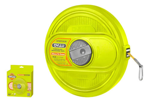 Decámetro Fibra Vidrio 30m Dyllu DTMT2530