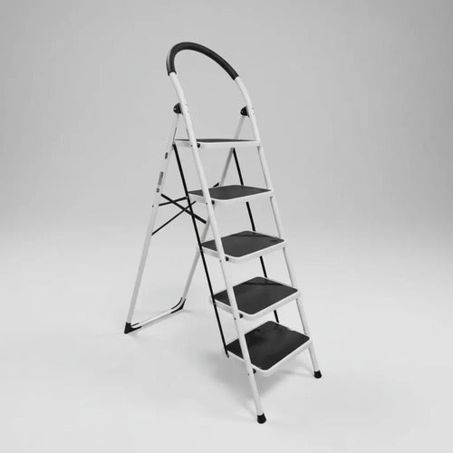 Escalera Plegable Tubular 5 Peldaños Uduke HT1325