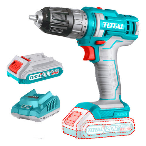 Taladro Inalámbrico 3/8" 20V Total + Batería 2.0Ah UTDLI200518
