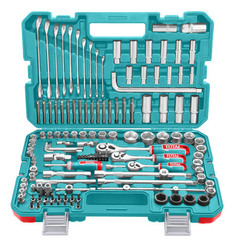 Rachet Con Copas 1/2,1/4,3/8 X 139 Pzs Industrial Super Total