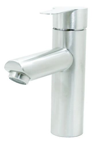 Llave Lavamanos Monocontrol Satinada Baja 18cm Uduke HT2036