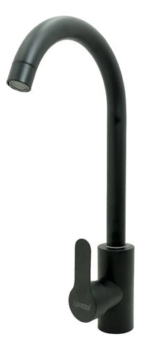 Llave Lavaplatos Negra Acero Inoxidable Uduke HT2048