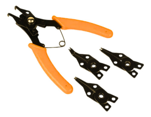 Pinza Sacapines 4 en 1 con Puntas Intercambiables
