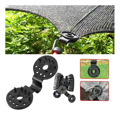 Polisombra Negra 80%, 4m X 20m Largo + 50 Broches Plasticos