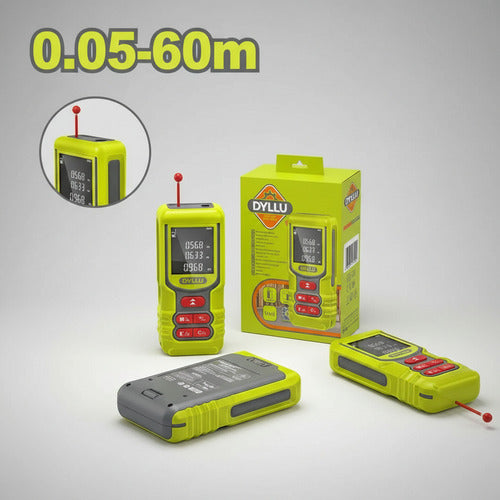 Medidor Laser Profesional De Distancia 0.05 A 60mts Dyllu