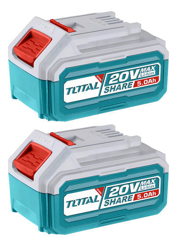 Kit Baterías 20V 5.0Ah x2 Pzs Total TOSLI240464