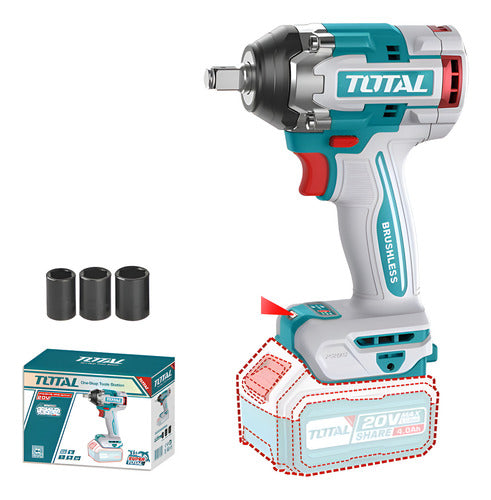 Pistola Llave De Impacto 20v 500nm Total Tiwli20501 - Turquesa - 50 Hz/60 Hz