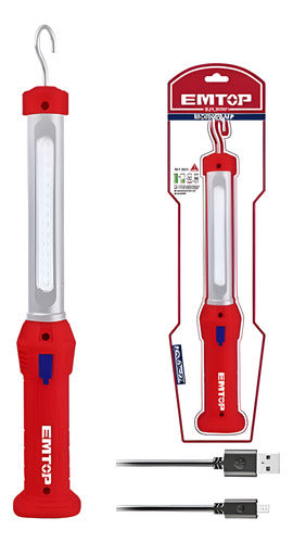 Lámpara Trabajo LED 300Lm Recargable EMTOP ELFL30001