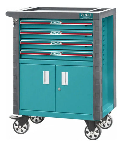 Gabinete Industrial 4 Bandejas con Rodachín Total THRC01041