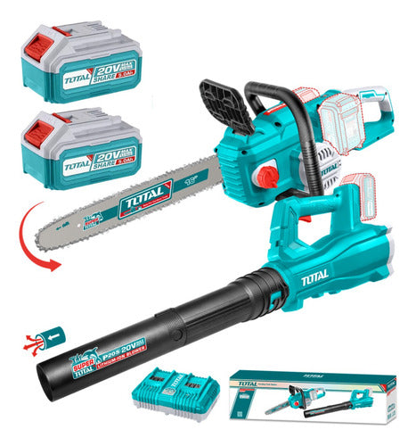 Motosierra Y Sopladora Inalambrica 20v Industrial Total