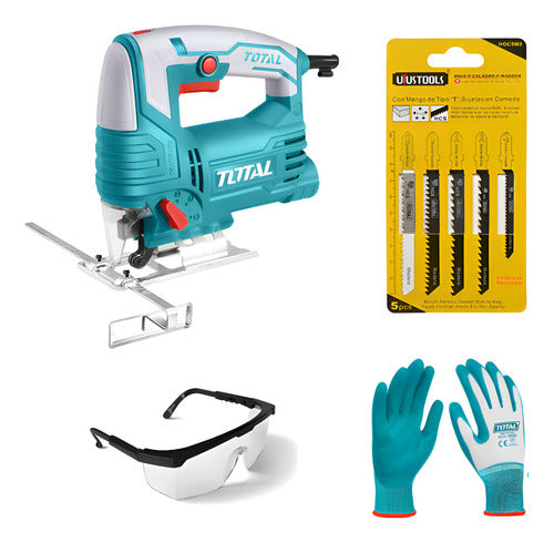 Combo Caladora 570w + Set 5 Seguetas + Epp Industrial Total