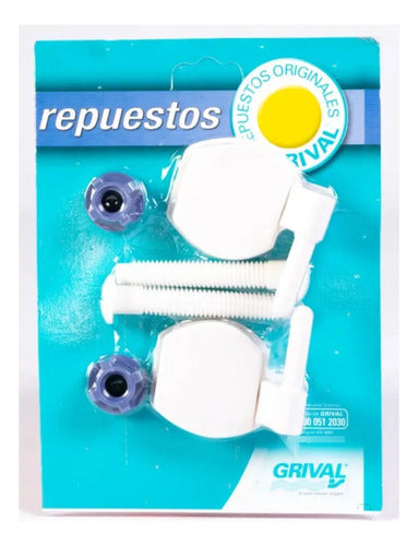 Tornillos Tapa Inodoro Sensación x2 Blanco Grival 013740001