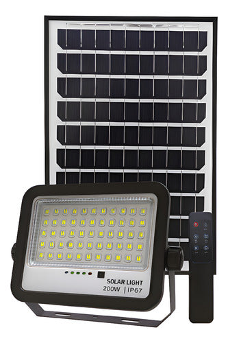 Kit Reflector LED 200W + Panel Solar + Control