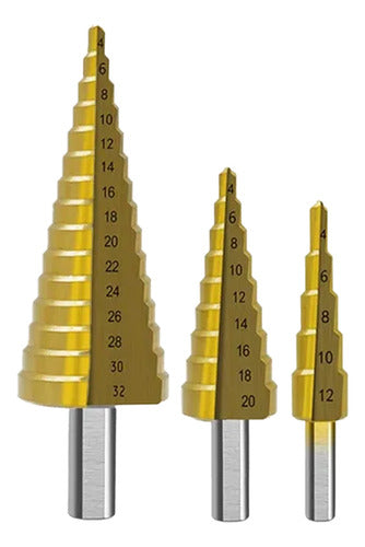 Juego Brocas Escalonadas x3 Pzs Uduke HT3244