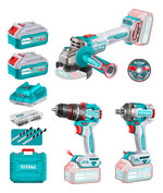 Combo Total Taladro + Pulidora + Pistola Impacto + Baterias