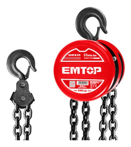Diferencial Cadena 3 Ton x3m EMTOP ECBK130