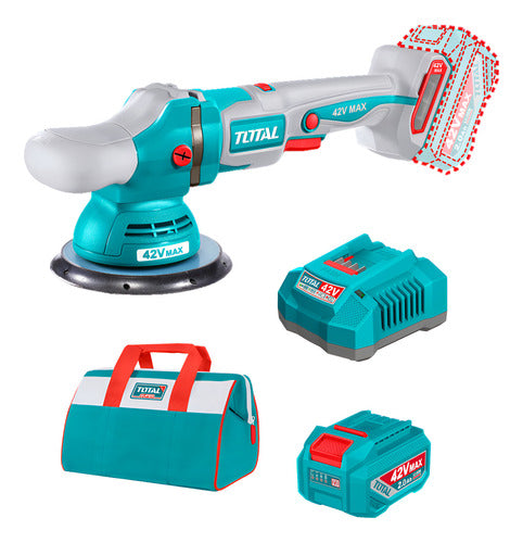 Polichadora Inalámbrica 8" 42V Total + Batería 2.0Ah + Cargador UTAPLI42151