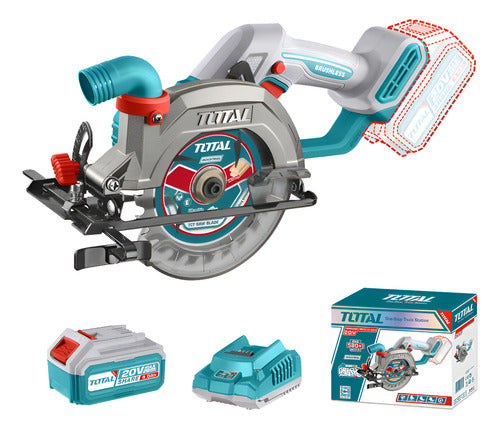 Sierra Circular Inalambrica Industrial 5-1/2 Brushless Total - Turquesa - 50 Hz/ 60 Hz