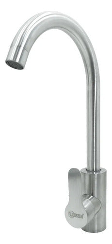 Llave Lavaplatos Monocontrol Acero Inoxidable Uduke HT2049