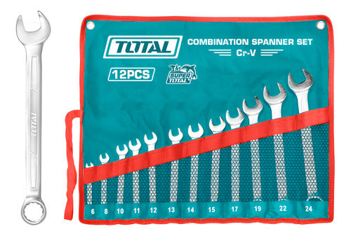 Juego De Llaves Mixtas (6-24mm) X 12pzs / Industrial Total