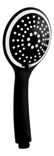 Ducha Teléfono 4" 3 Funciones Negra Boccherini YW022