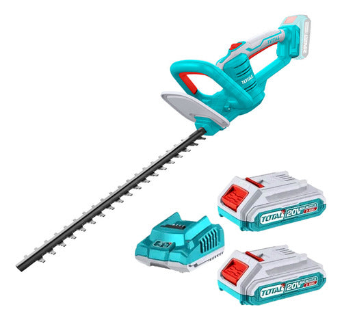 Cortasetos Inalambrico 18 20v + 2 Bateria  Total Turquesa